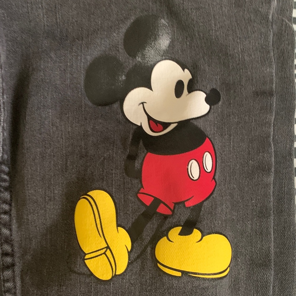 Levi's Gray Jeans with Classic Cartoon Print